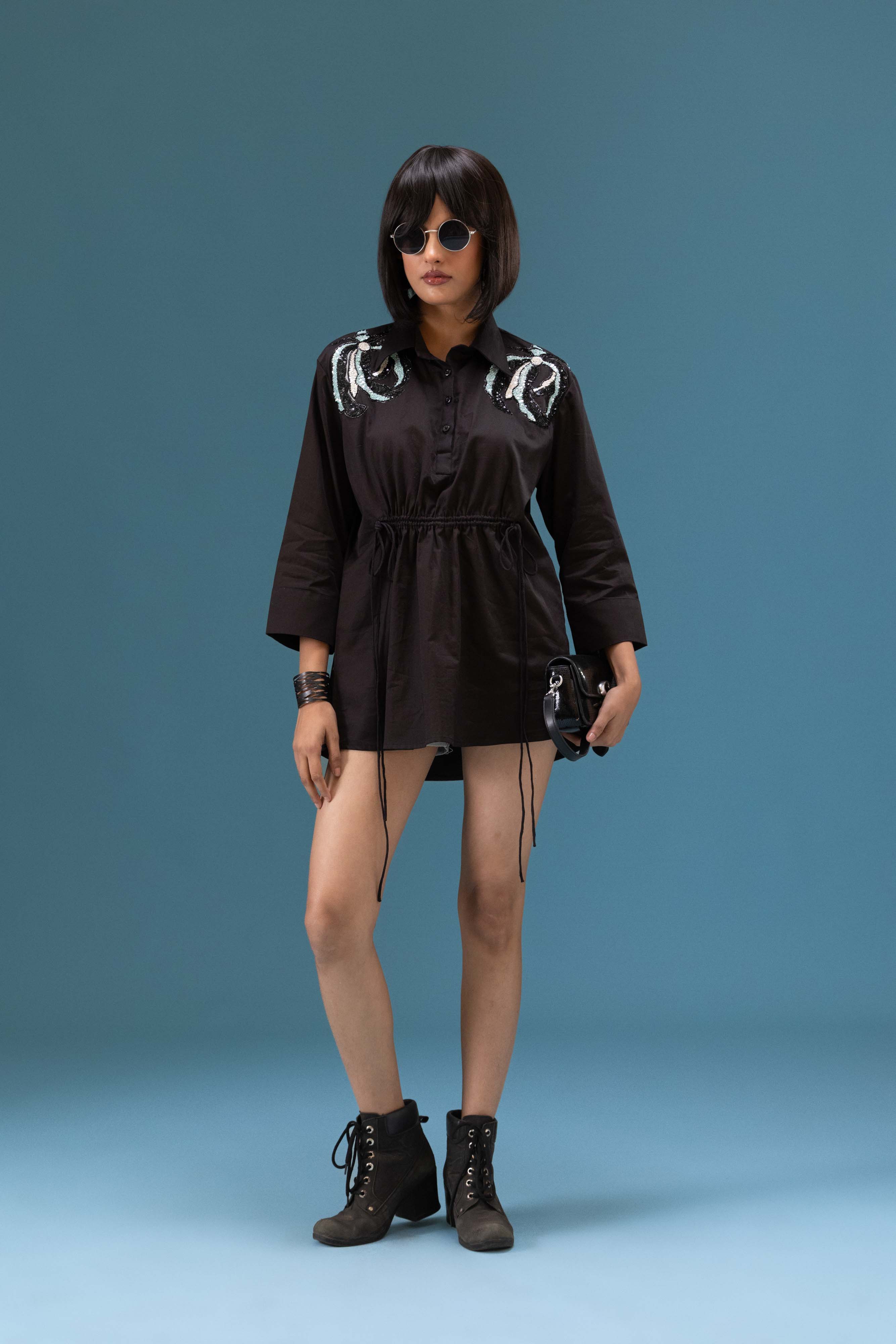 Midnight Sequin Detail Shirt