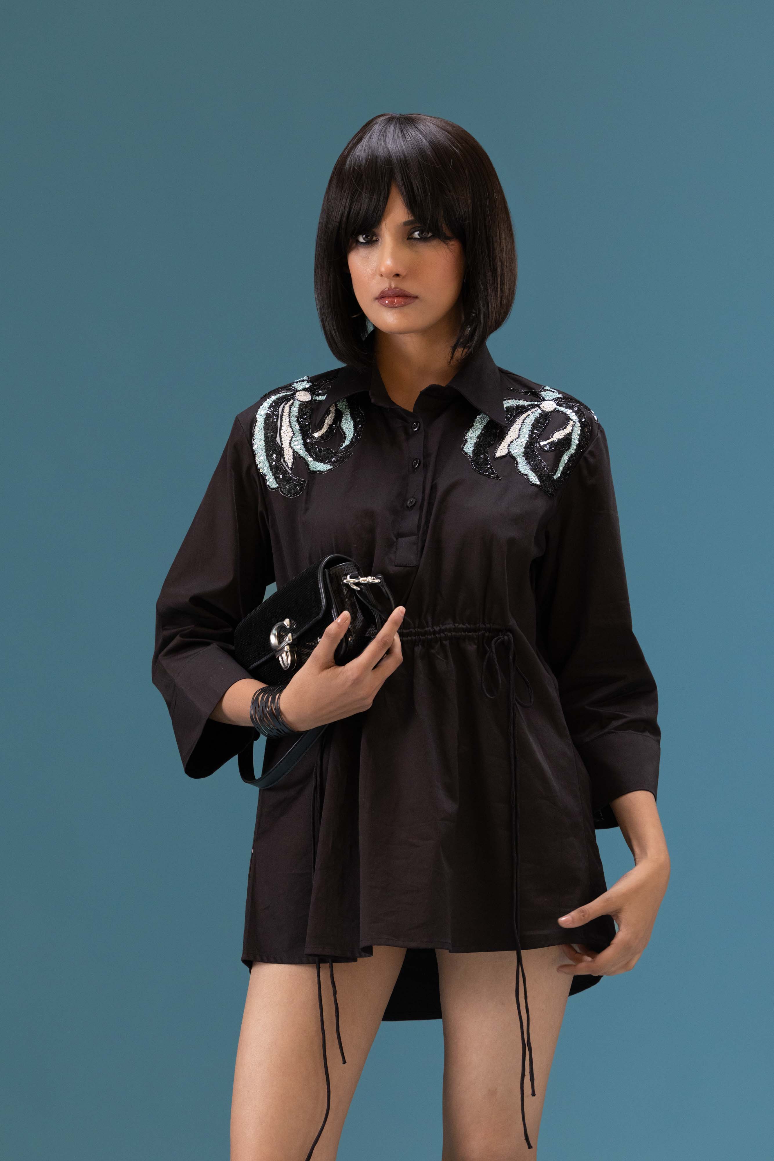 Midnight Sequin Detail Shirt