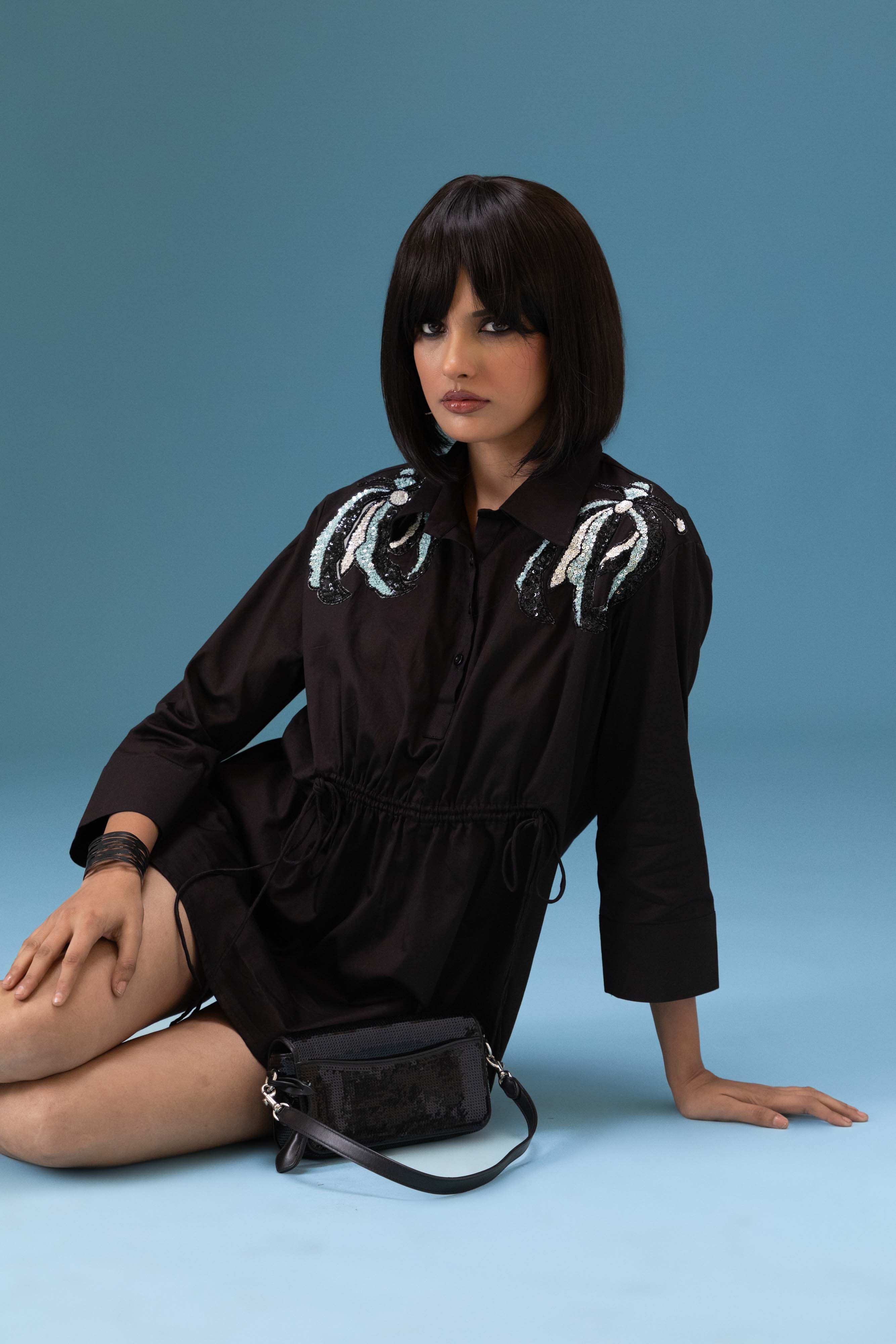 Midnight Sequin Detail Shirt