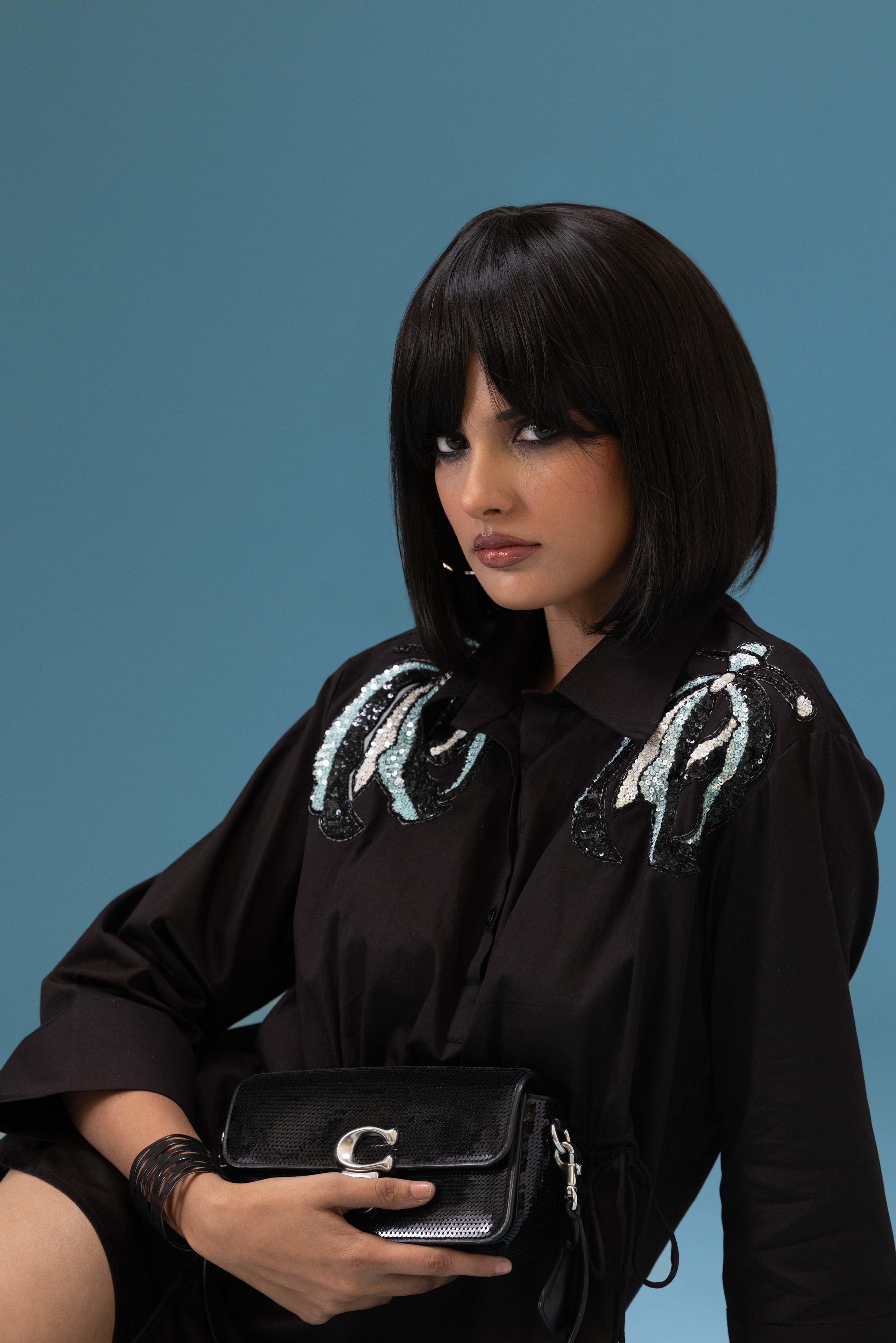 Midnight Sequin Detail Shirt