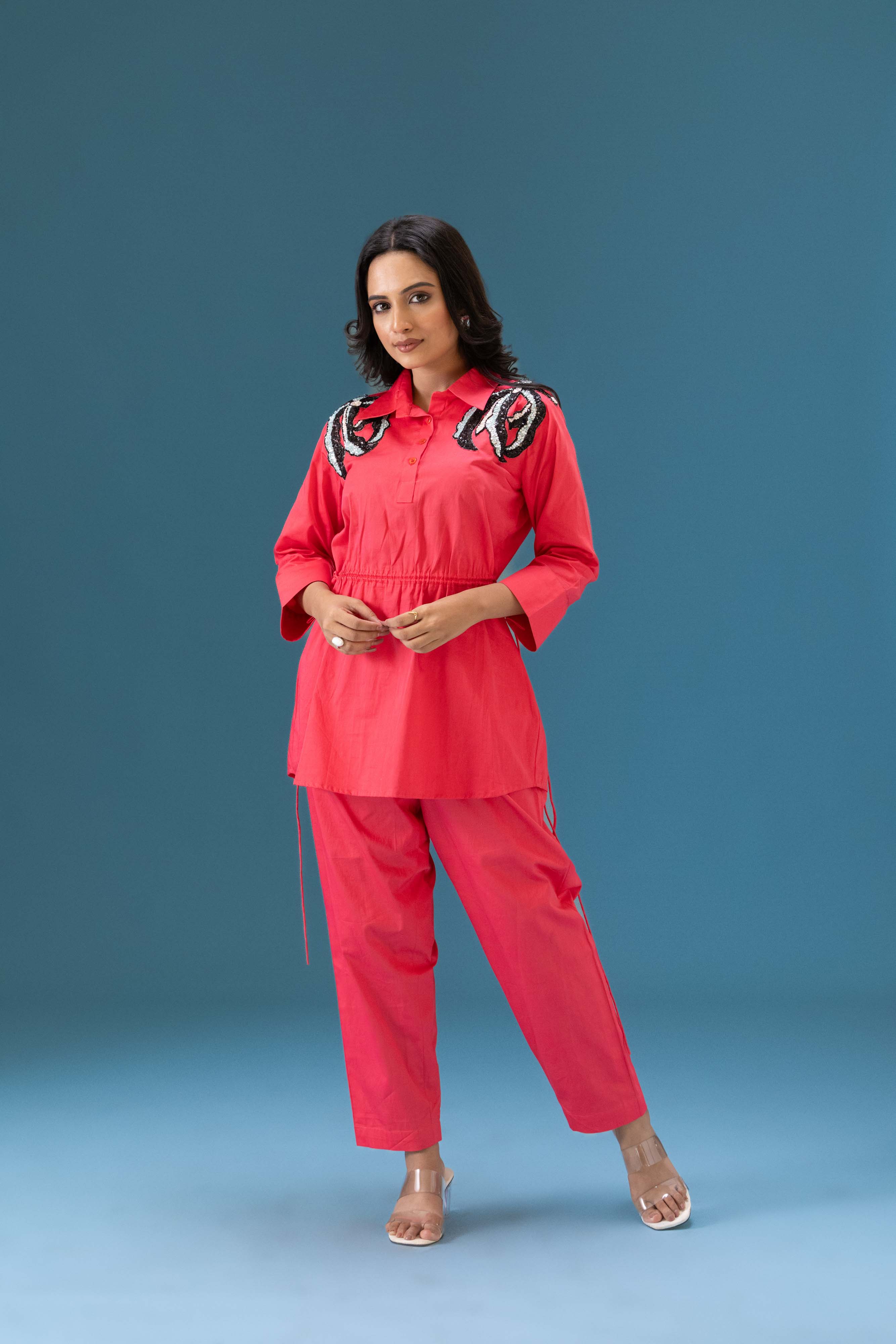 Algae Sequin Patch Co-ord Set