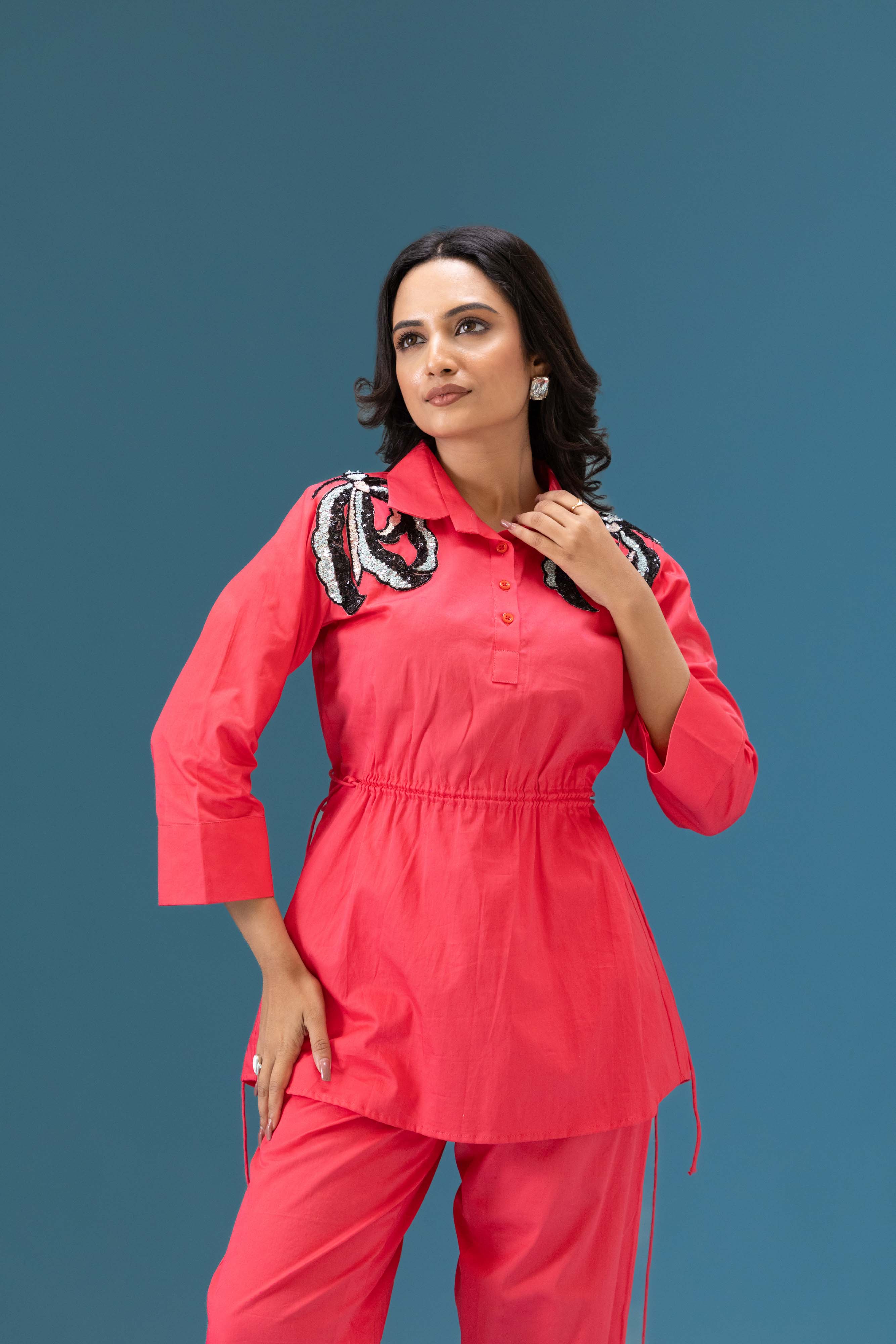 Algae Sequin Patch Co-ord Set