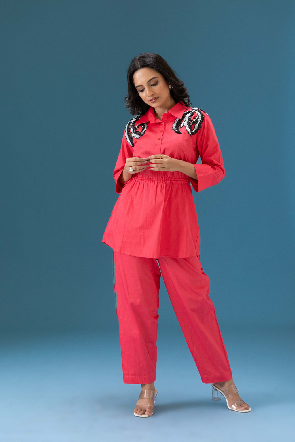 Algae Sequin Patch Co-ord Set