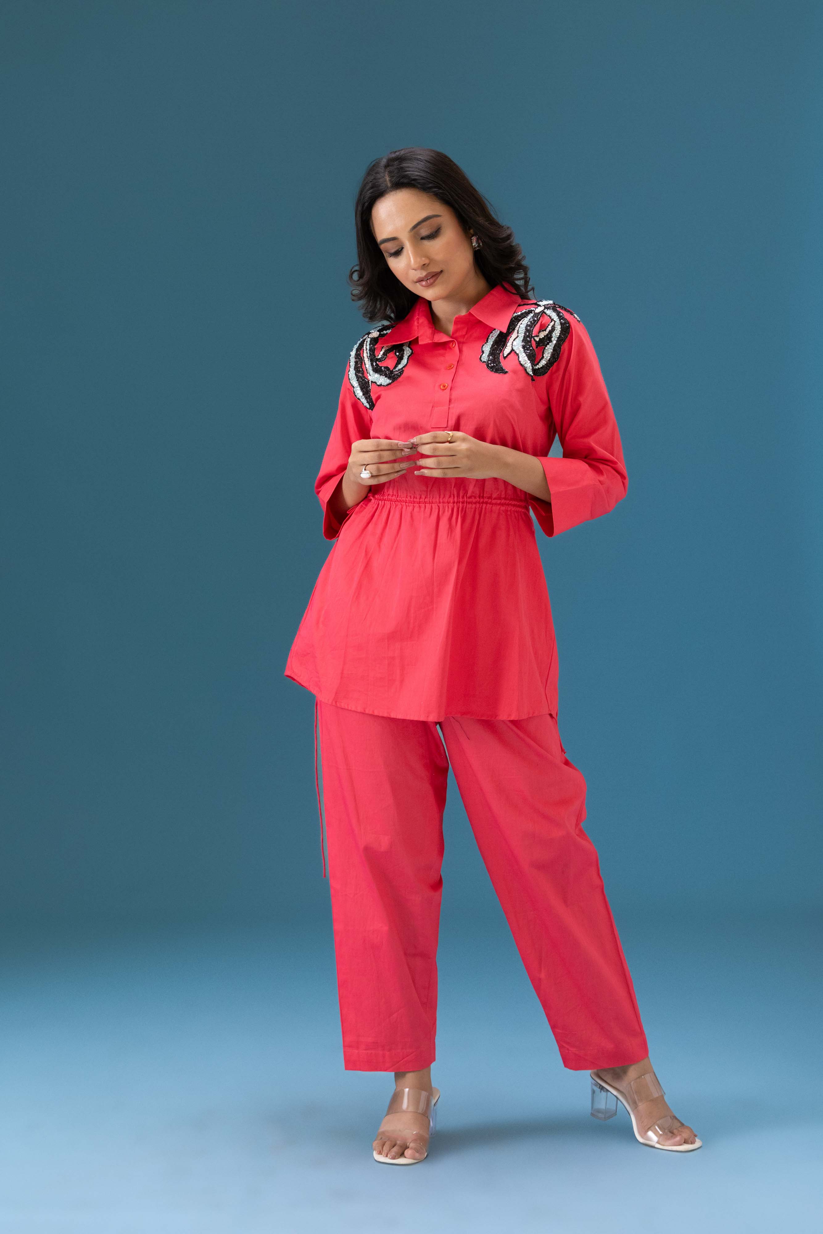 Algae Sequin Patch Co-ord Set