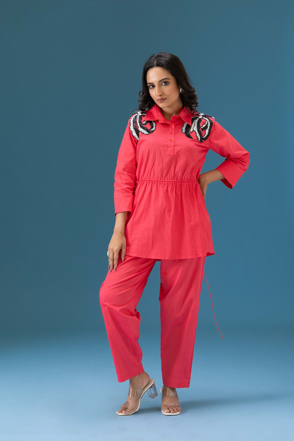 Algae Sequin Patch Co-ord Set