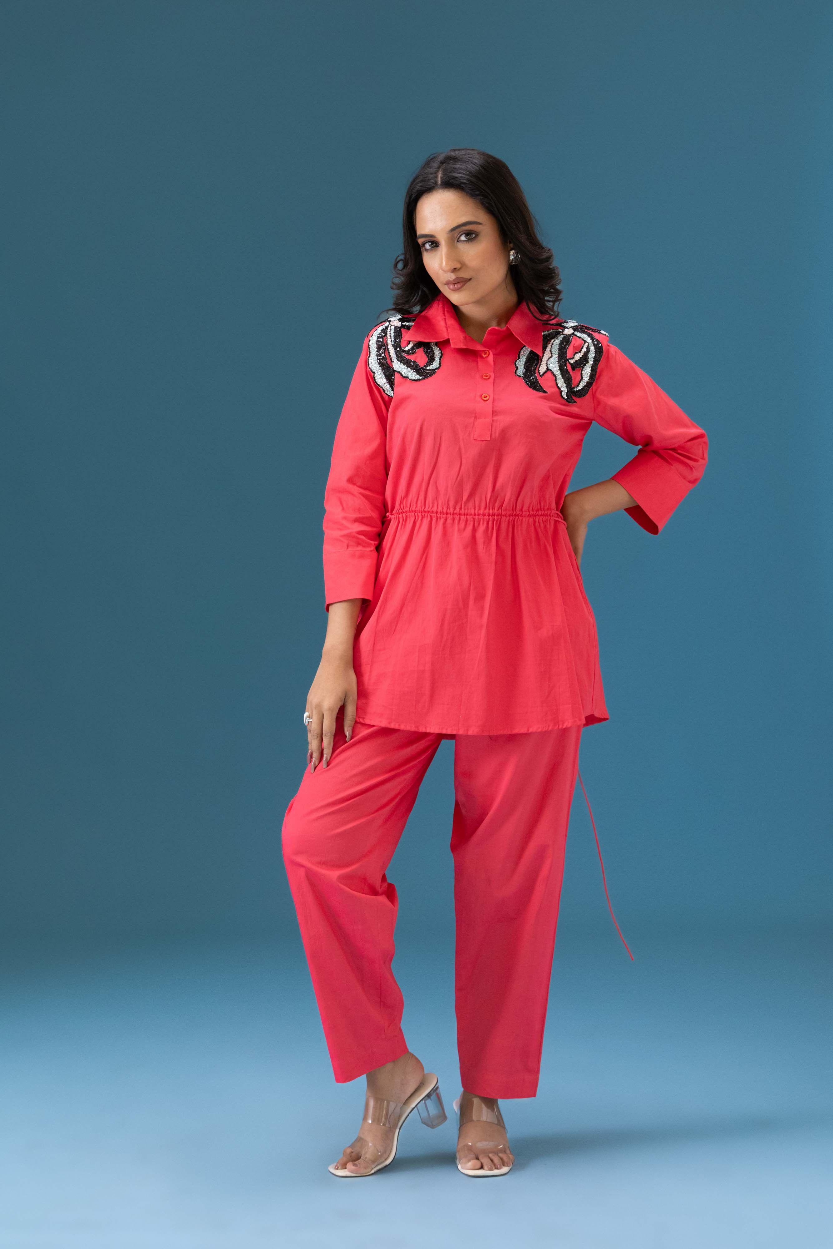 Algae Sequin Patch Co-ord Set