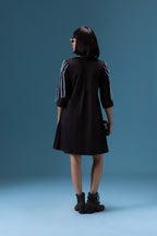 Black Fringe Detail Dress