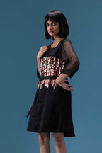 Black Sequin Detail Dress