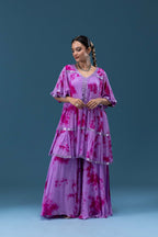 Rangrez Lilac Tie-Dye Set