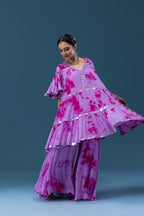 Rangrez Lilac Tie-Dye Set