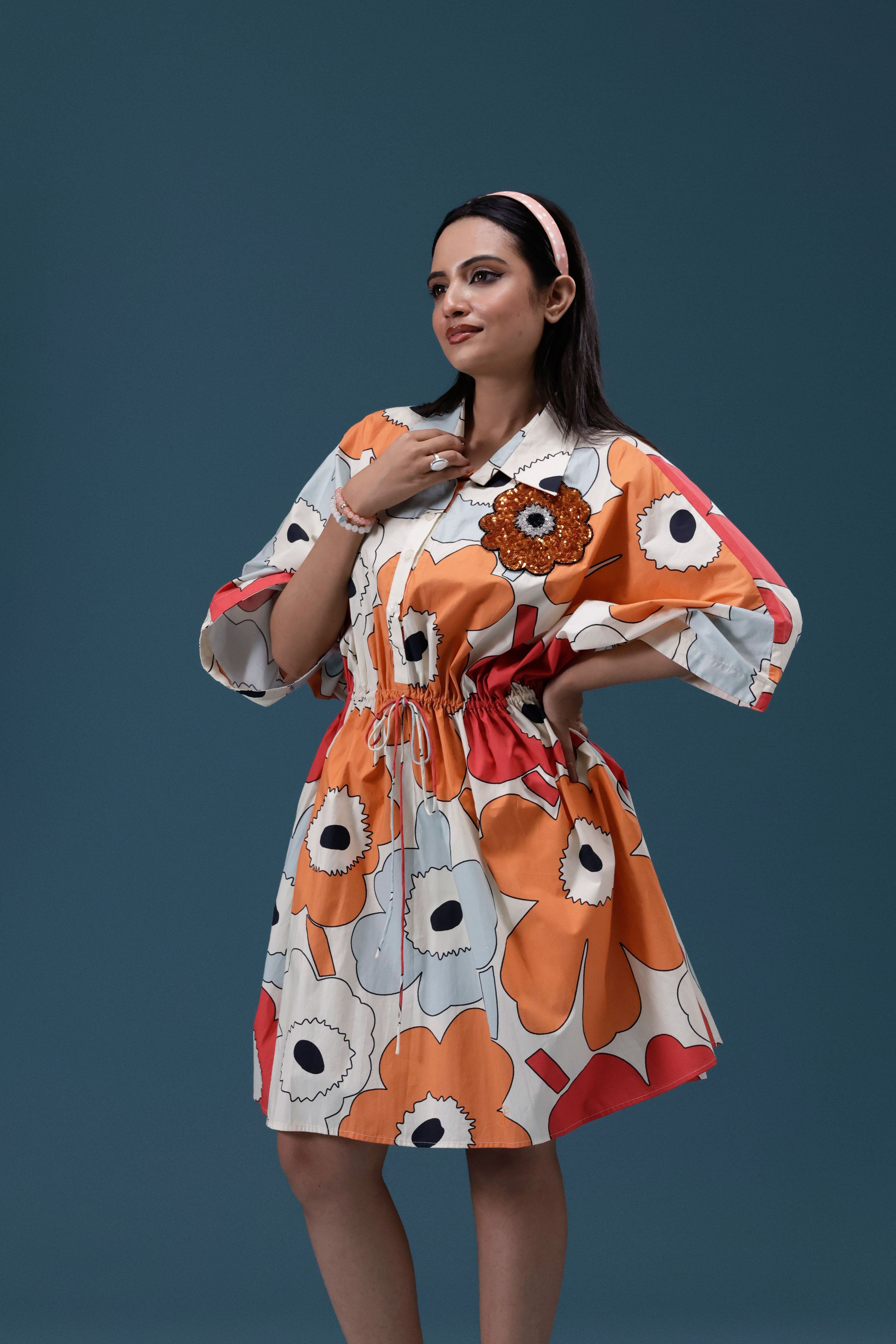 Floral Printed Short Dress