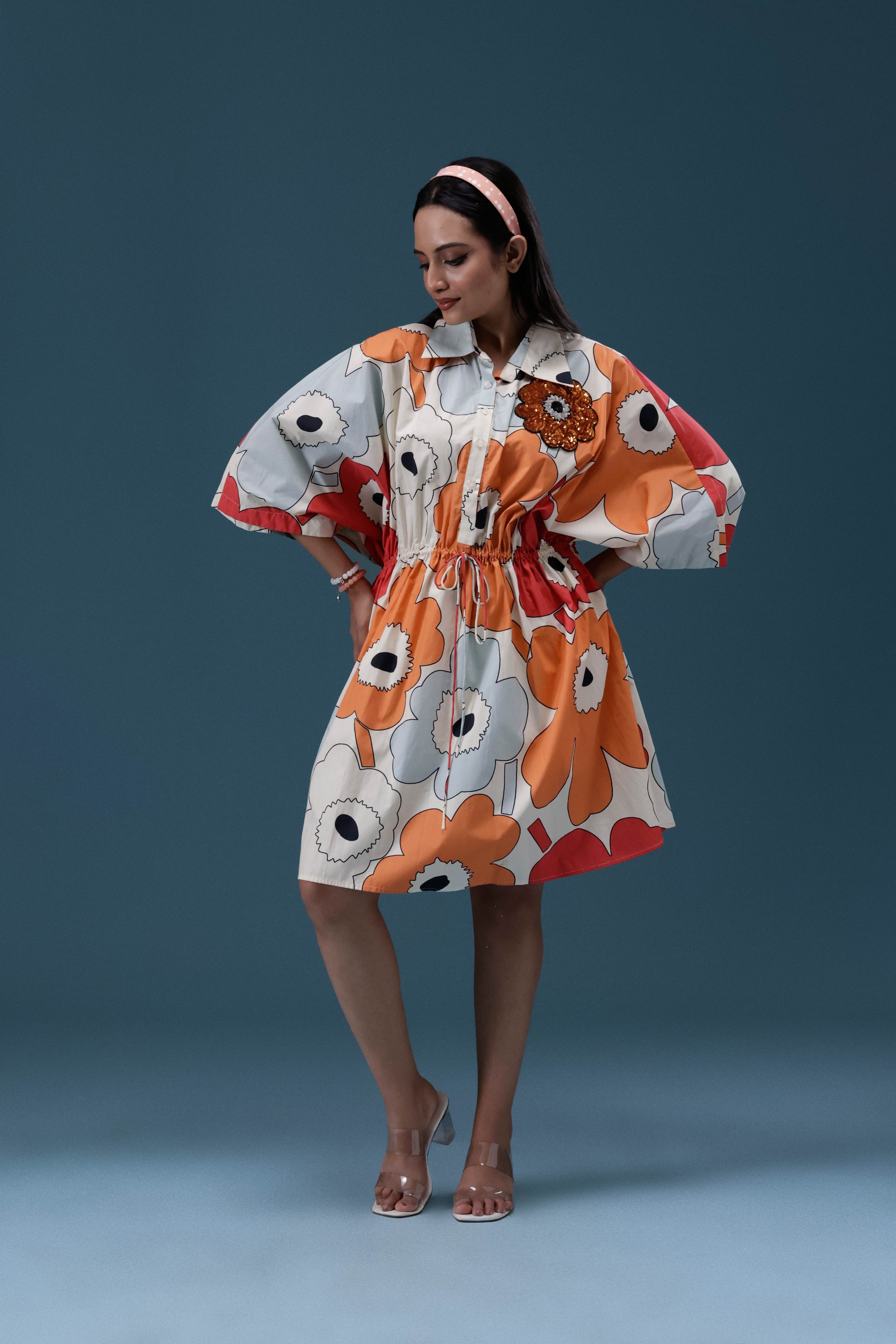 Floral Printed Short Dress