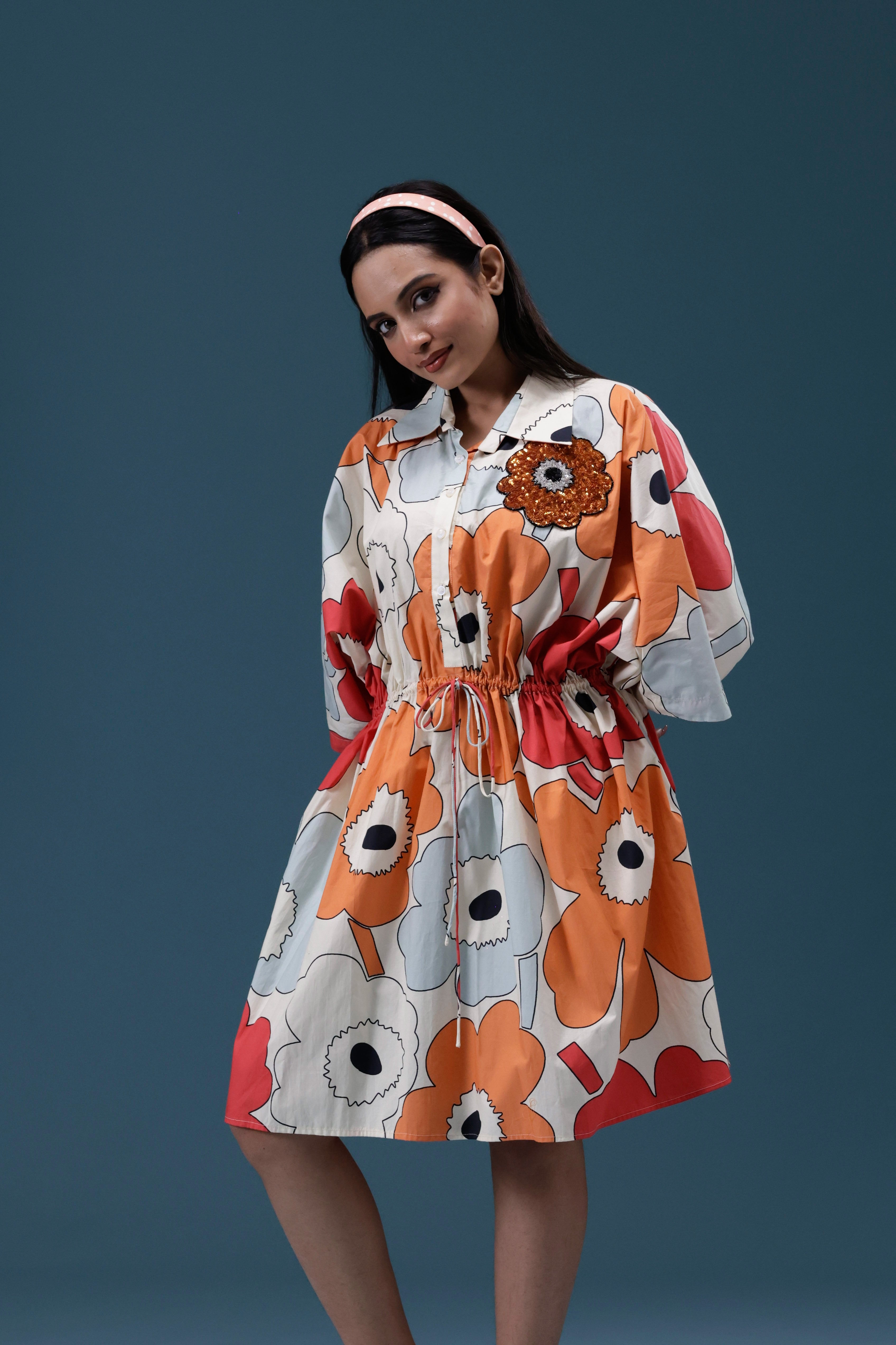 Floral Printed Short Dress