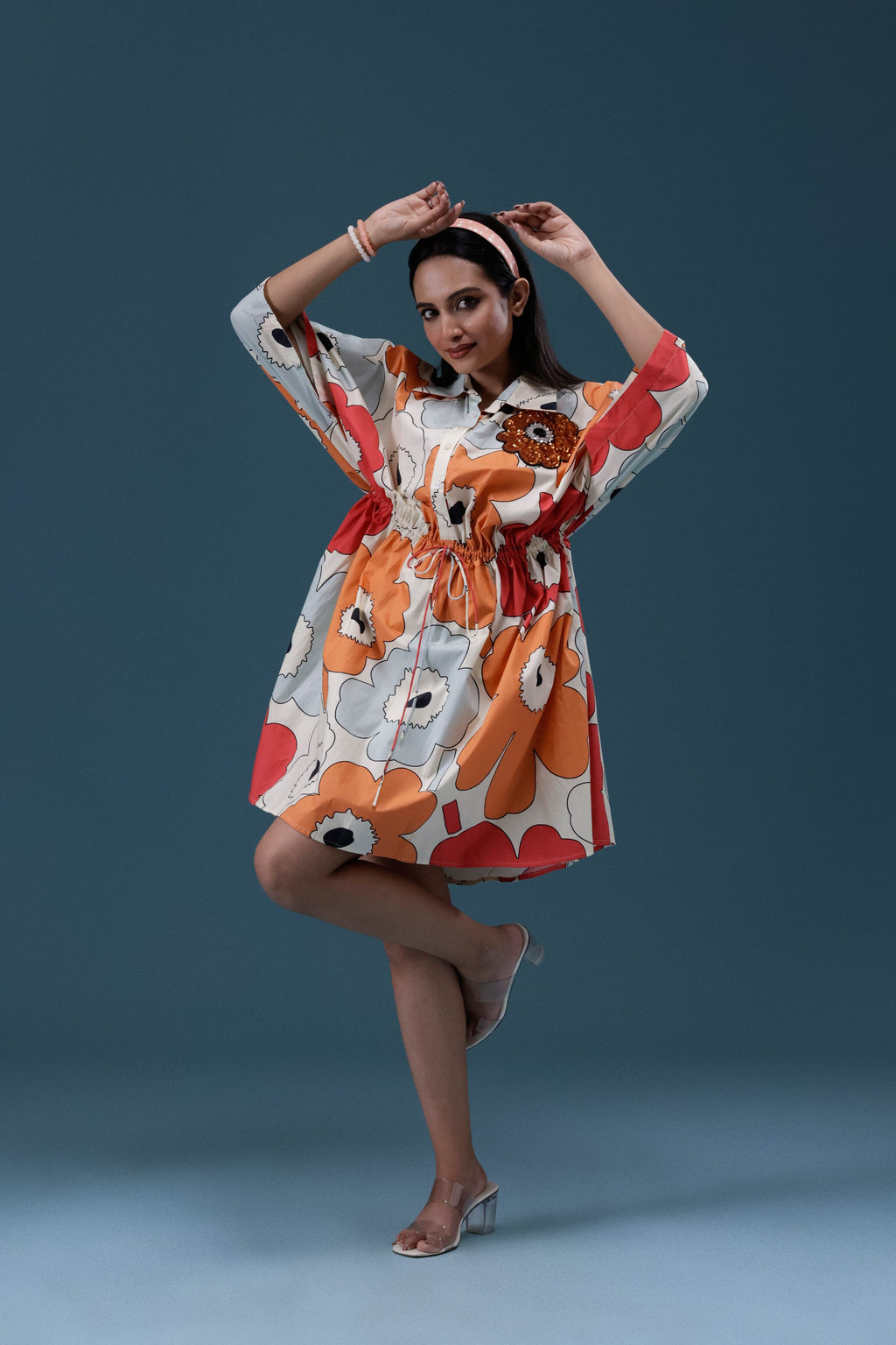 Floral Printed Short Dress