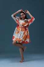 Floral Printed Short Dress