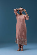 Gulnaar Blush Embroidered Kurta Set