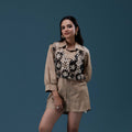 Crochet Vest Overlay Shirt