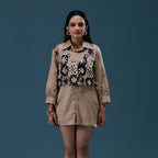 Crochet Vest Overlay Shirt