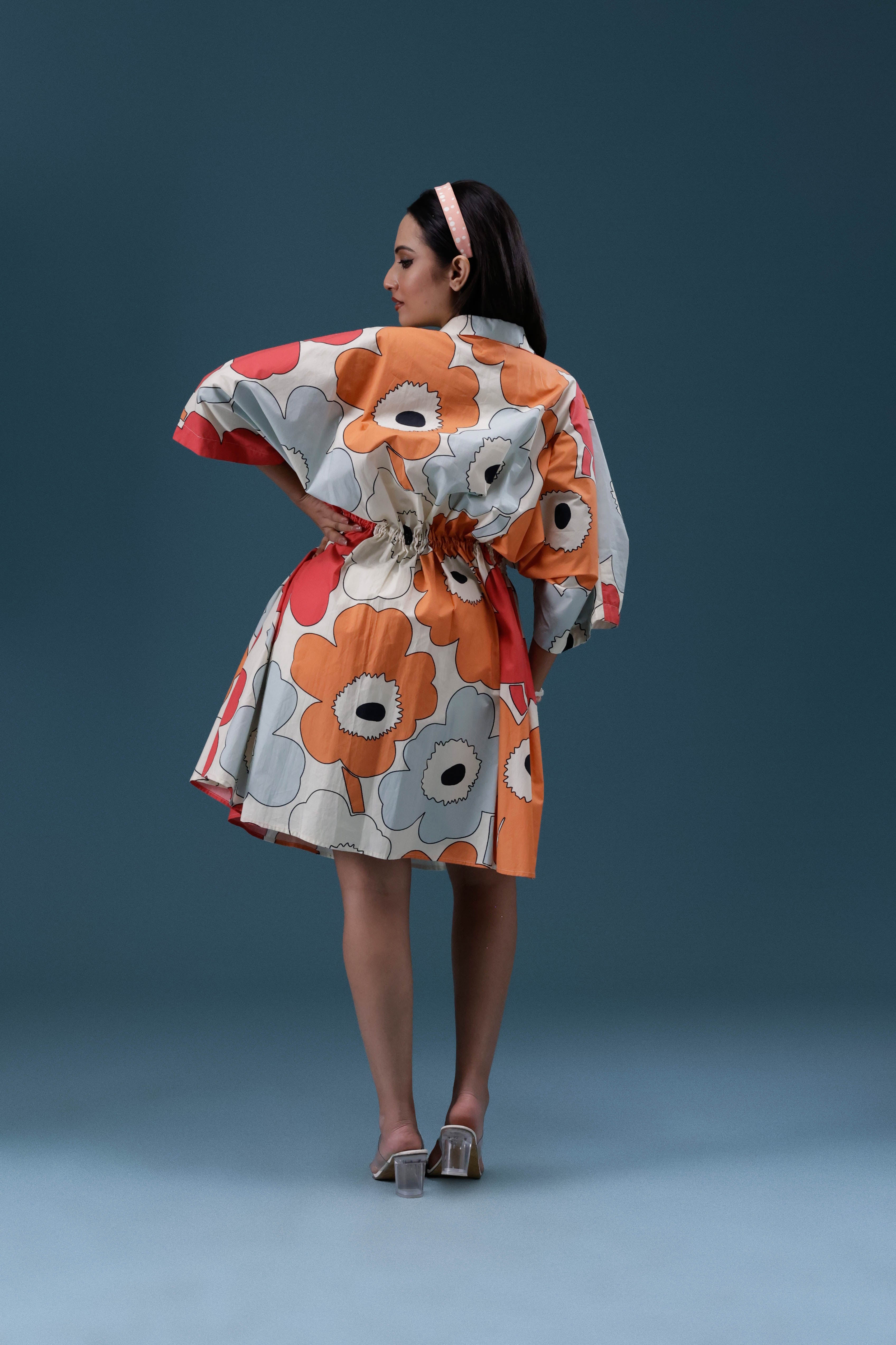 Floral Printed Short Dress