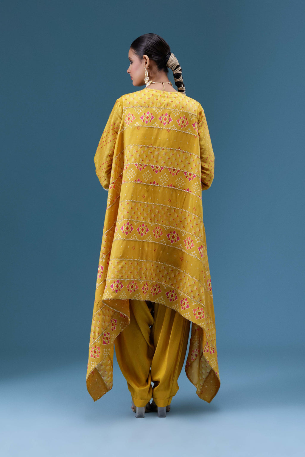 Riwaayat Mustard Drape 3-Piece Set