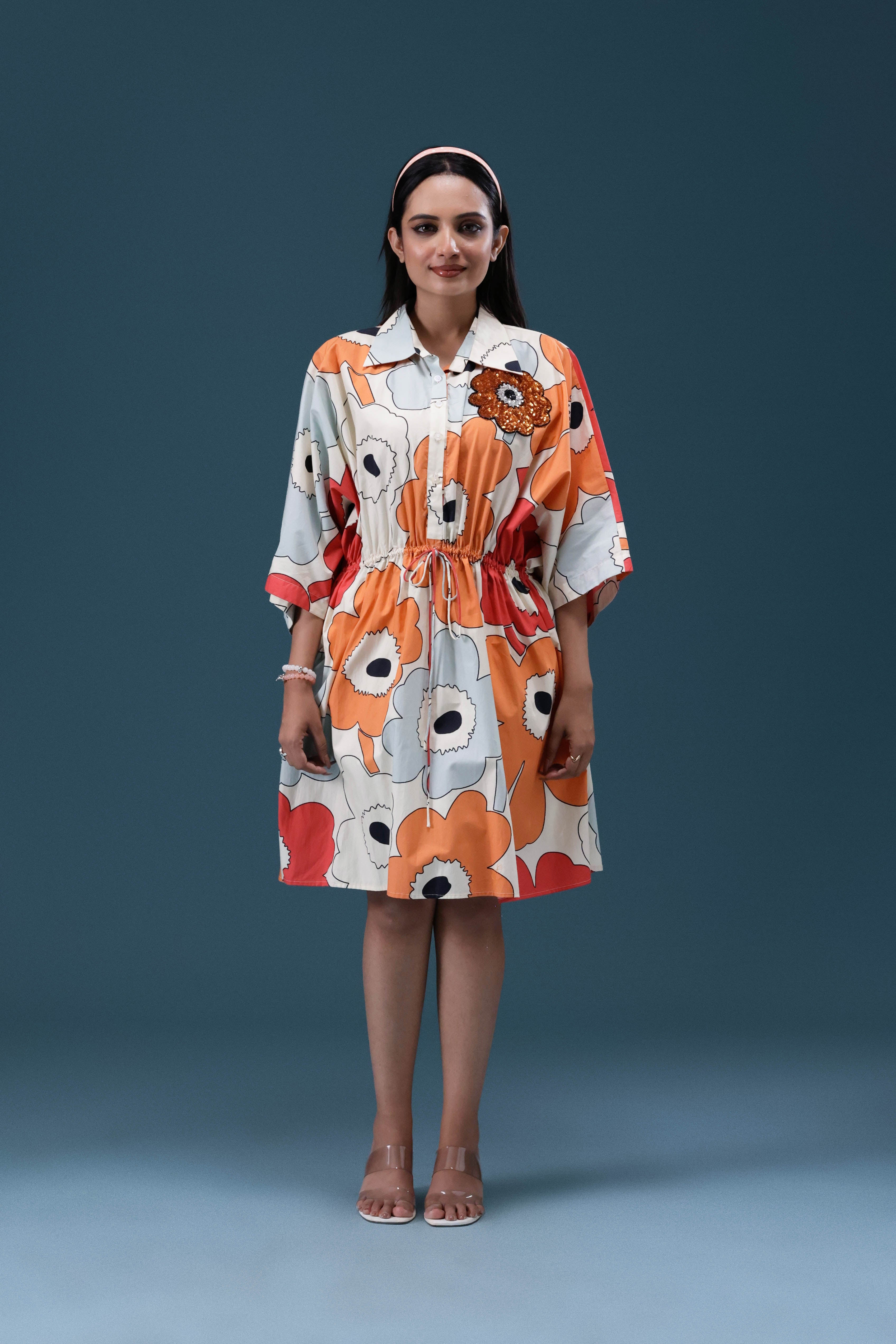 Floral Printed Short Dress
