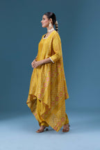 Riwaayat Mustard Drape 3-Piece Set