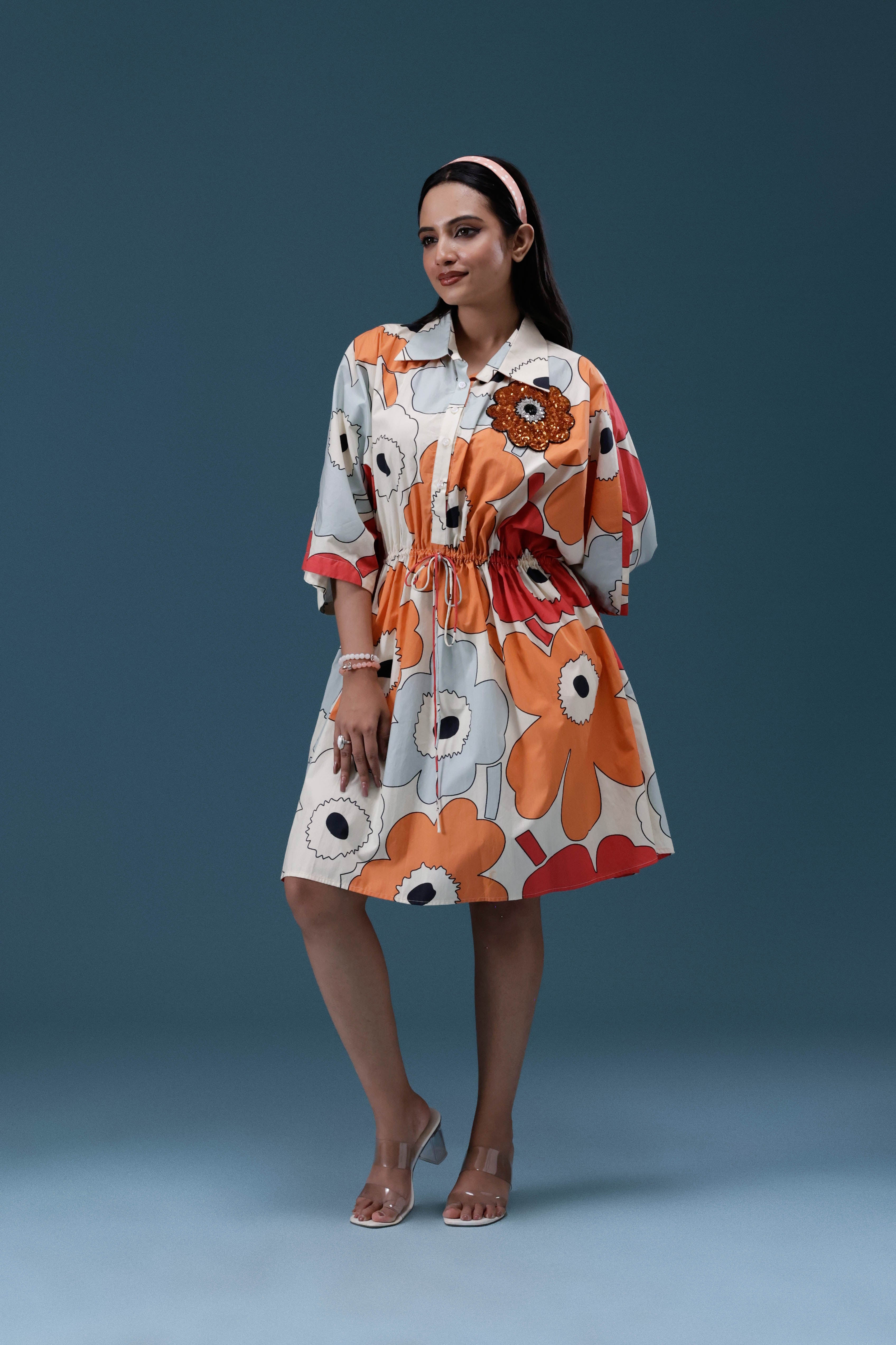 Floral Printed Short Dress