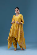 Riwaayat Mustard Drape 3-Piece Set