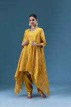 Riwaayat Mustard Drape 3-Piece Set