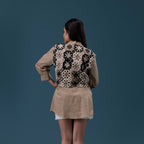 Crochet Vest Overlay Shirt