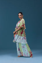 Rangrez Pastel Tie-Dye Tiered Set