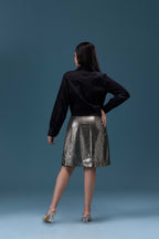 Black & Silver Embellished Dress