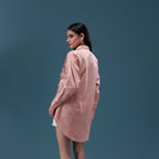 Blush Sequin Panel Shirt